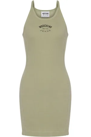 Moschino Logo print cotton blend dress