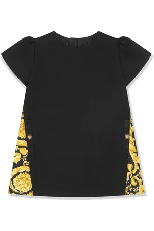 VERSACE Baroque-print short-sleeved dress