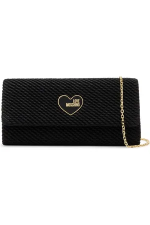 Moschino Logo-plaque clutch bag
