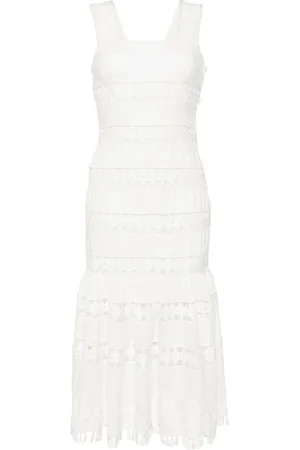 ZIMMERMANN Trimmed midi dress