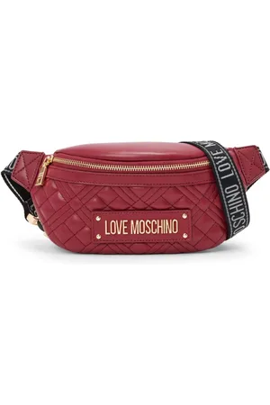Moschino Logo-plaque quilted belt bag