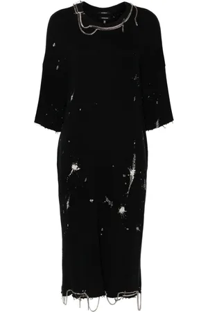 R13 Chain-embellished midi dress