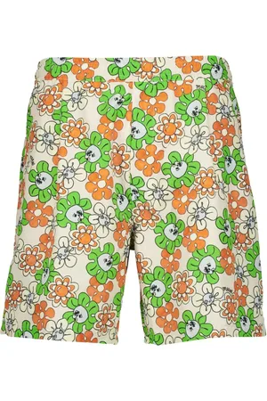 Marni Floral graphic-print swim shorts