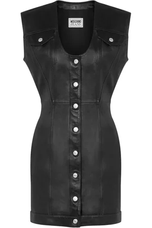 Moschino Leather mini dress