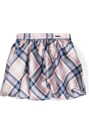 MONNALISA Checked puffball skirt