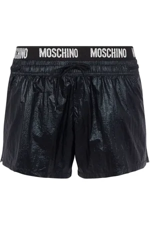 Moschino Logo-waist swim shorts