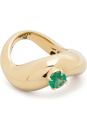 Sauer 18k yellow Zaha diamond band ring
