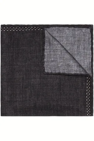 Brunello Cucinelli Embroidered silk pocket square