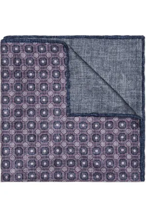 Brunello Cucinelli Printed silk pocket square