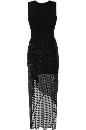 Givenchy Draped sleeveless maxi idress