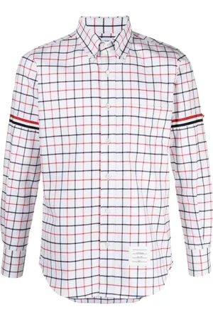 Thom Browne Tattersall-checked cotton shirt