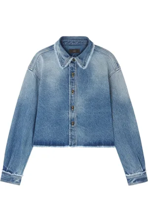 Alanui Frayed cropped denim jacket