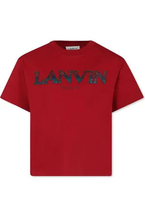 Lanvin Logo-embroidered crew-neck T-shirt