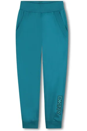 DKNY Logo-embroidered cotton track pants