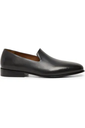 MARSÈLL Almond-toe leather loafers
