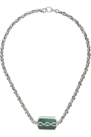STEPHEN WEBSTER Inline Razer Tag necklace