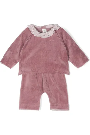 TEDDY & MINOU Logo-embroidered trousers set