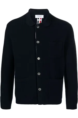 Thom Browne RWB-stripe virgin wool cardigan