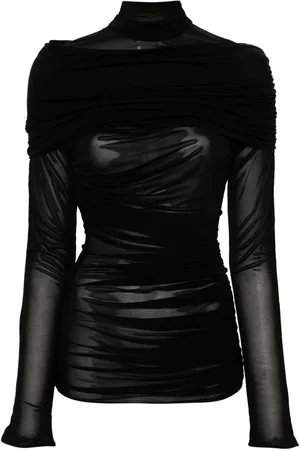 MUGLER Ruched top