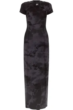 Palm Angels Logo-embroidered maxi dress
