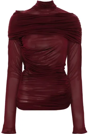 MUGLER Ruched top