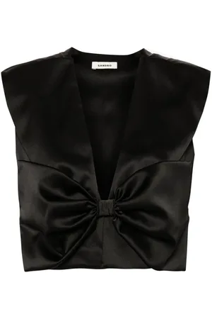 Sandro Bow-appliqué top