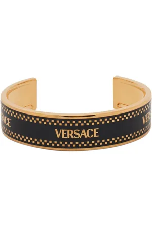 VERSACE 90s Logo cuff bracelet