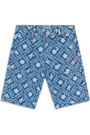 Kenzo Printed denim shorts