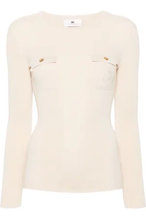 Elisabetta Franchi Logo-embroidered jumper