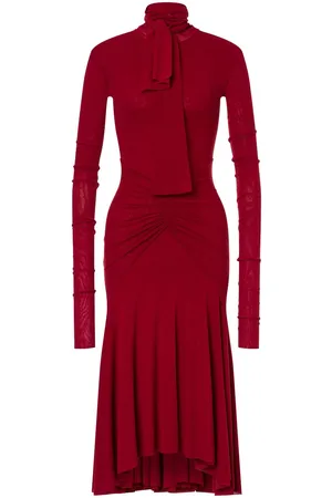 Serafini Drape-detail dress