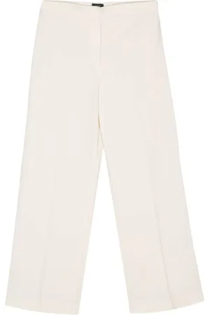 THEORY Wide-leg crepe trousers