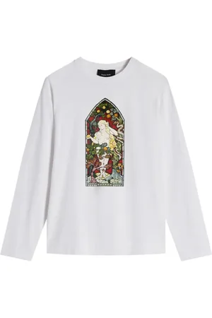 Simone Rocha Stained glass-graphic print cotton t-shirt