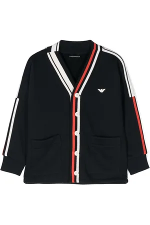 Emporio Armani Logo-patch cardigan