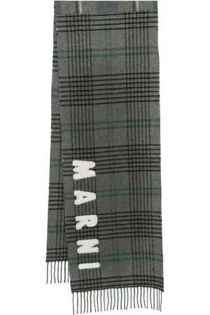 Marni Double-check wool scarf