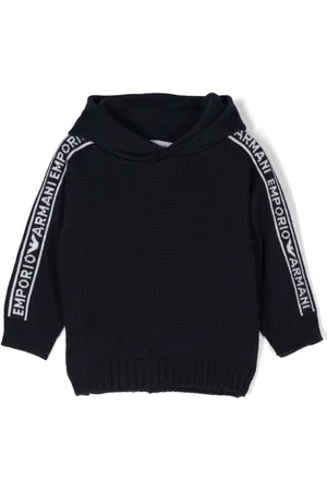 Emporio Armani Logo-jacquard hoodie