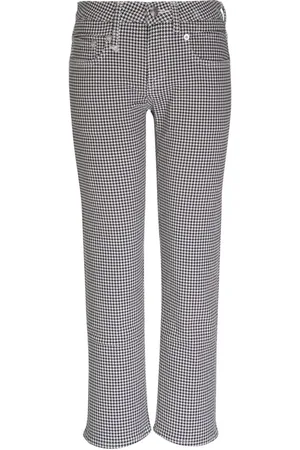 R13 Houndstooth-pattern trousers
