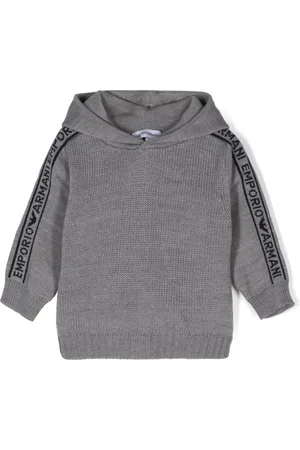 Emporio Armani Logo-jacquard hoodie