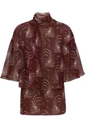 Prada Pussy bow georgette blouse