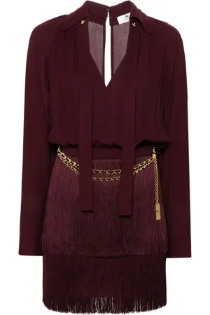 Elisabetta Franchi Fringe-detail mini dress