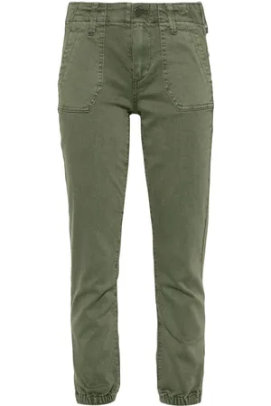 Paige Zipped tapered jeans