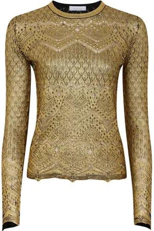 Paco rabanne Metallic knit top