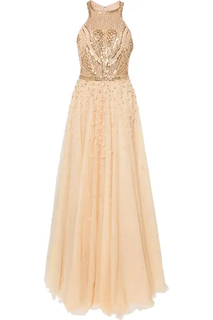 Saiid Kobeisy Beaded halterneck gown