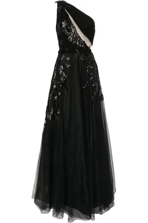 Saiid Kobeisy One-shoulder beaded gown