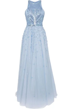 Saiid Kobeisy Beaded halterneck gown