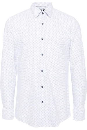 HUGO BOSS Geometric-print shirt