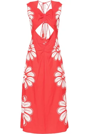 Farm Rio Ainika floral midi dress