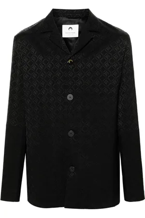 Marine Serre Moon Diamant jacquard shirt jacket