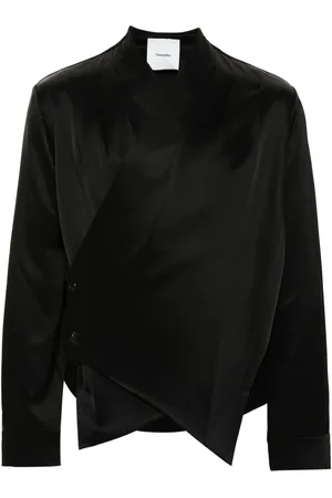 Nanushka Tebbe wrap shirt