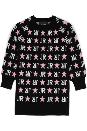 John Richmond Intarsia-logo dress