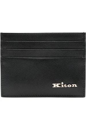 Kiton Logo-lettering card holder
